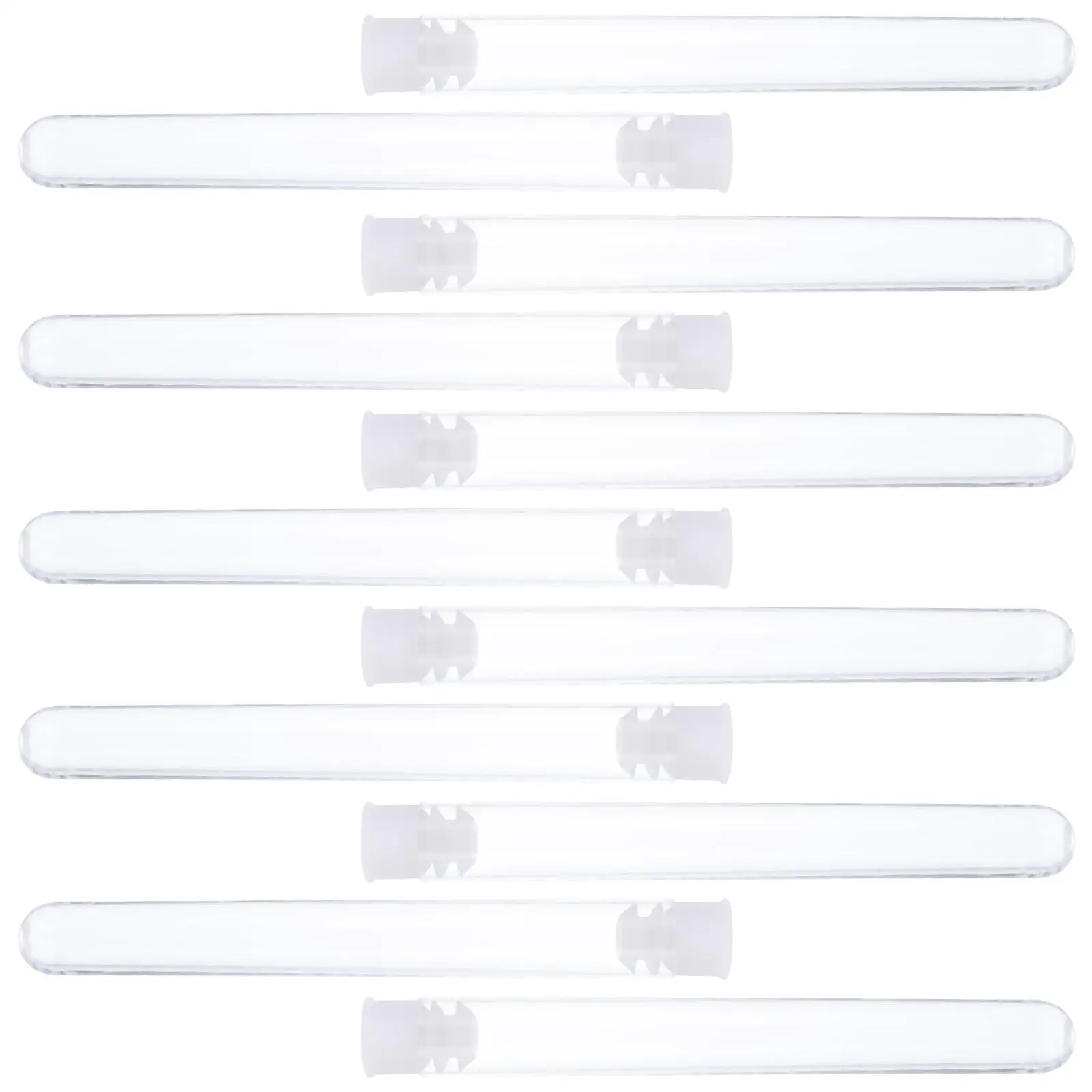 

100 Pcs Plastic Test Tubes High Quality Eco Friendly Leak Proof Travel Size Transparent Science Lab Containers