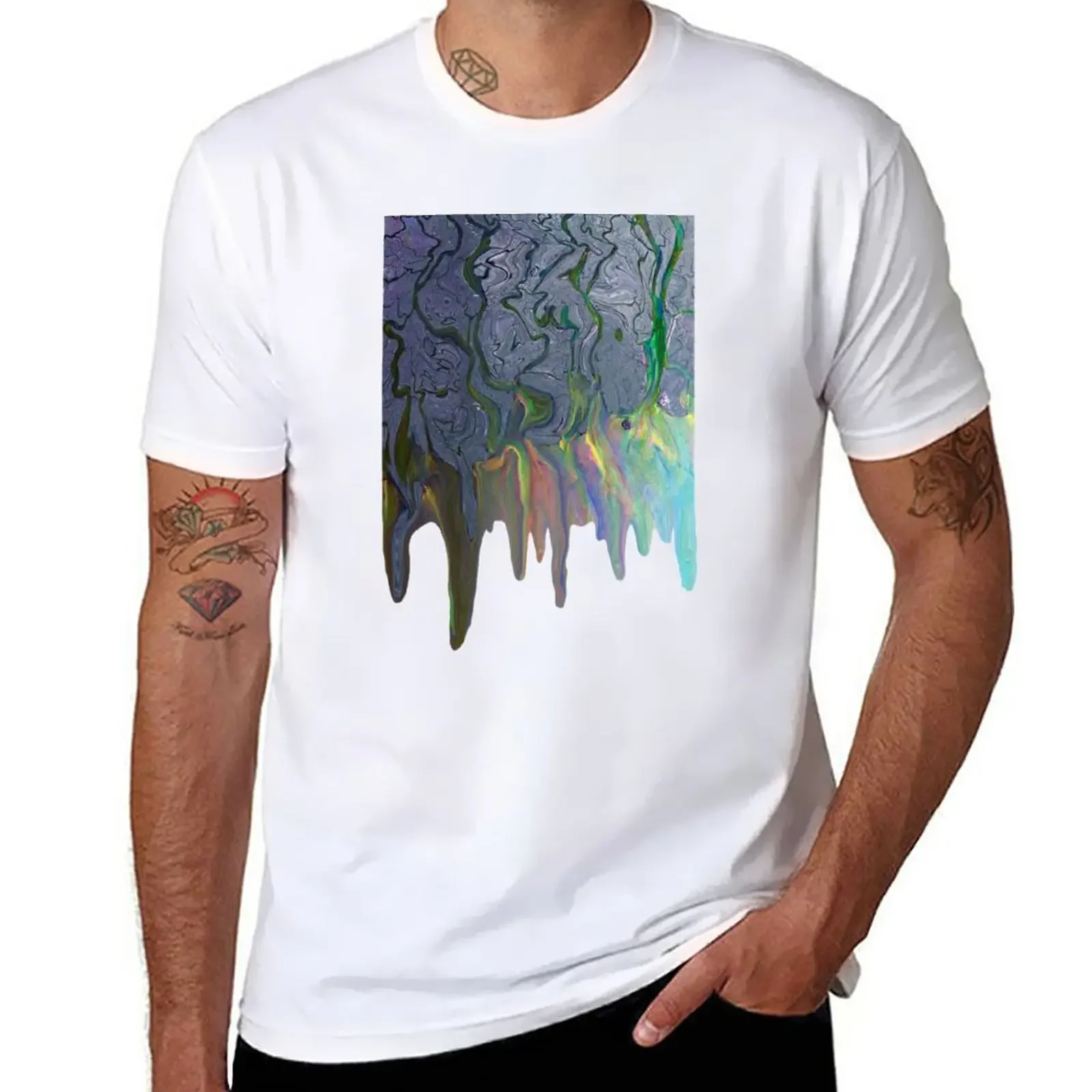 Dripping Alt-J An Awesome Wave Album Cover T-Shirt boys whites Blouse aesthetic clothes mens white t shirts