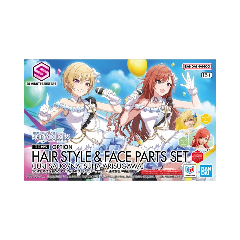 

Genuine Bandai 30MS HAIR STYLE FACE PARTS SET JURI SAIJO NATSUHA ARISUGAWA Anime Action Figures Model Figure Toys Gift for Kids