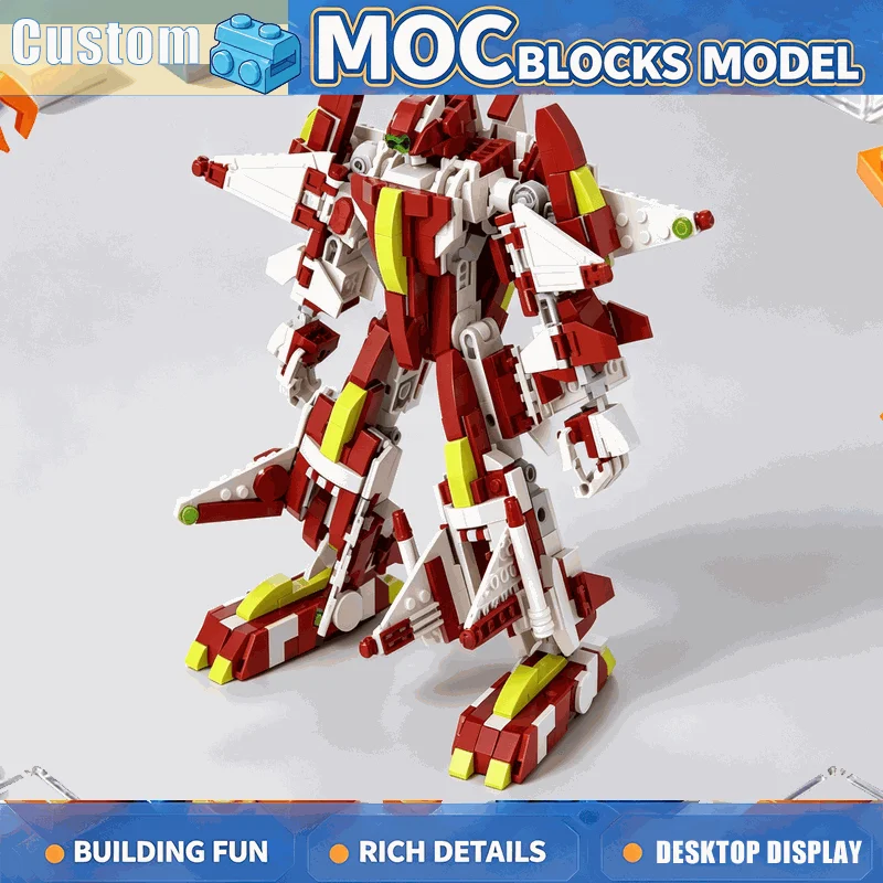 NEW 737PCS MOC Aerovex Space Ship Model Building Blocks Sci Fi Vehicle Custom Puzzle DIY Creative Assembly Toy Collection Gift
