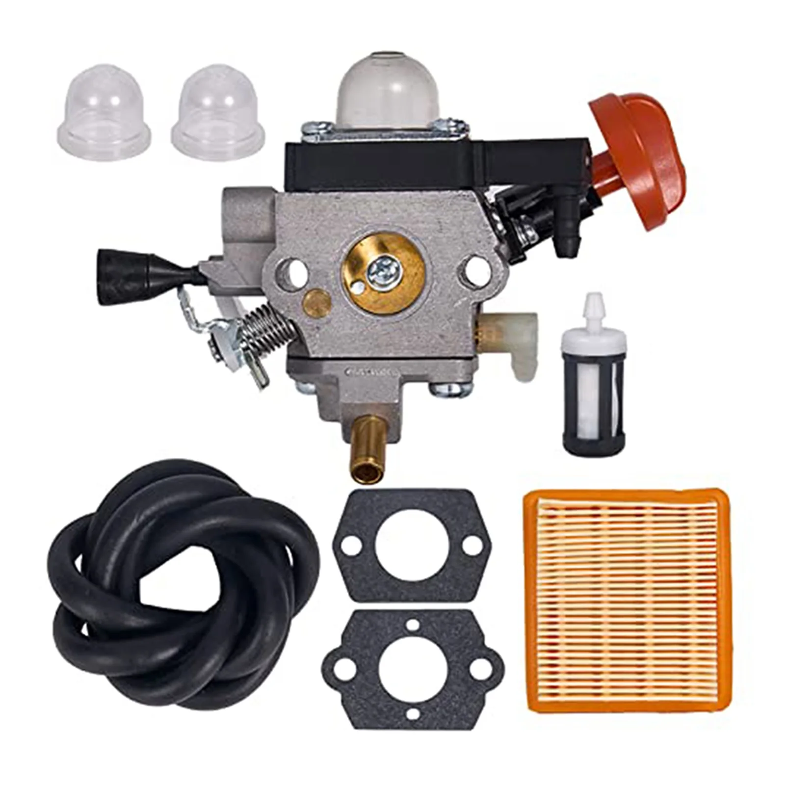 

Plastic+Metal 4180-120-0615 FS91 Carburetor For FS91 Brushcutter Trimmer Carb With Air Filter Tool Parts Garden Tools