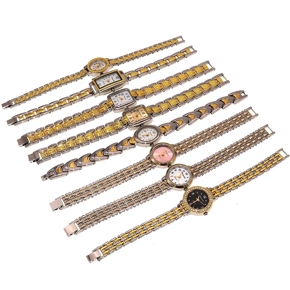 10pcs Mixed Bulk Lot of Colorful Rose Gold Lady Women Watches Quartz Movement Wristwatch Dress Watch Gift JBT1 Wholesale price