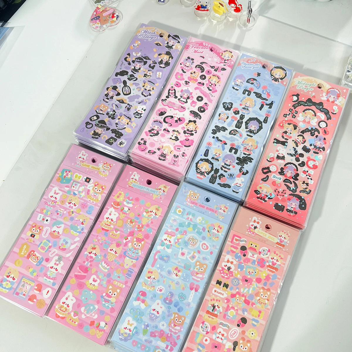 SKYSONIC New Arrival Decor Stickers Full Set Series Decorative Stickers Idol Cards Scrapbooking Journal Sticker Stationery Suppl