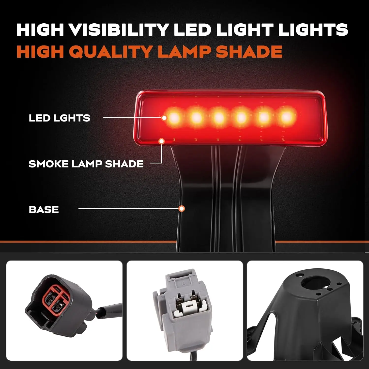 دعامة حامل الإطارات الاحتياطية العالمية مع ضوء فرامل LED وحزام أسلاك لسيارة جيب رانجلر JK 2007-2018