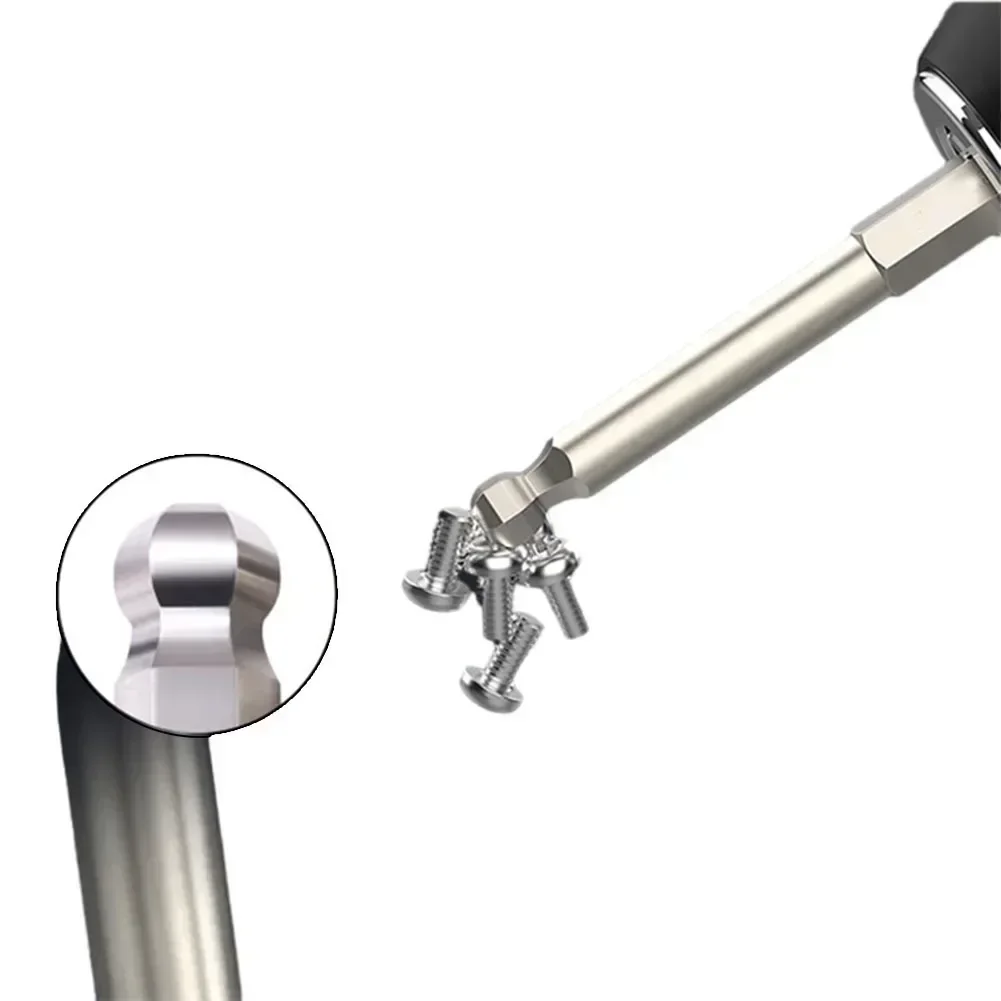 Imagem -05 - Conjunto de Bits de Chave de Fenda Hexagonal com Extremidade Esférica Peças Cabeça Hexagonal Magnética Chave de Fenda Métrica Conjunto de Chave de Fenda Elétrica 50 75 100 mm