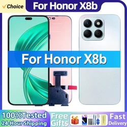 AMOLED For Huawei Honor X8b LCD LLY-LX1, LLY-LX2, LLY-LX3 Display Screen Frame Touch Panel Digitizer For Honor X8B LCD