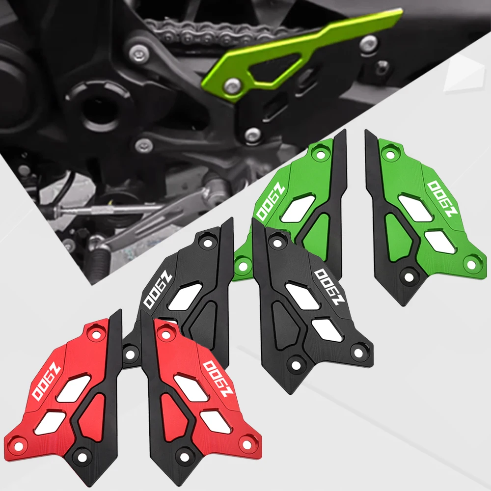 

For Kawasaki Z900SE Z900 ABS 2017-2024 Rear Pedal Guard Heel Plate Set Left Right Heel Guards protector Guard 2023 2024 2025