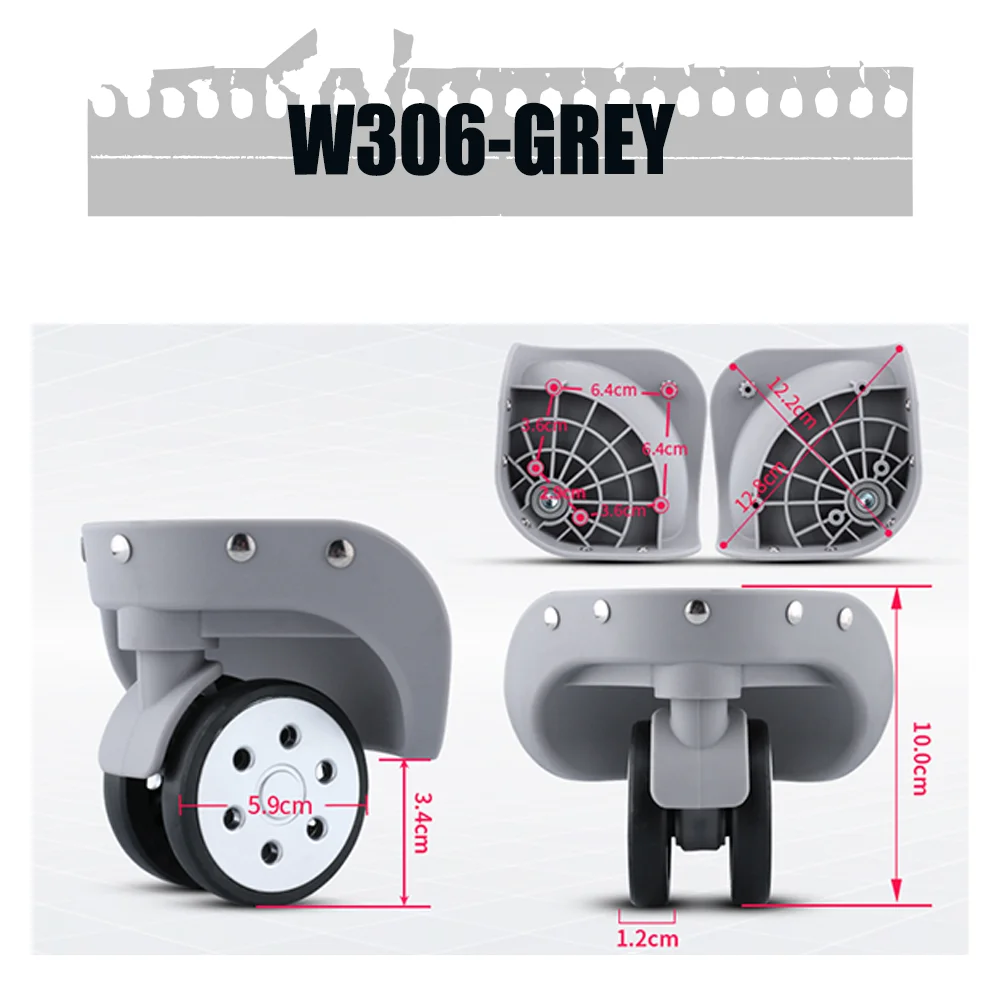 Professional Suitcase Wheel Replacement Kit Trolley Luggage Spinner Caster Wheel Repair Parts Silent Rolling Durable Material