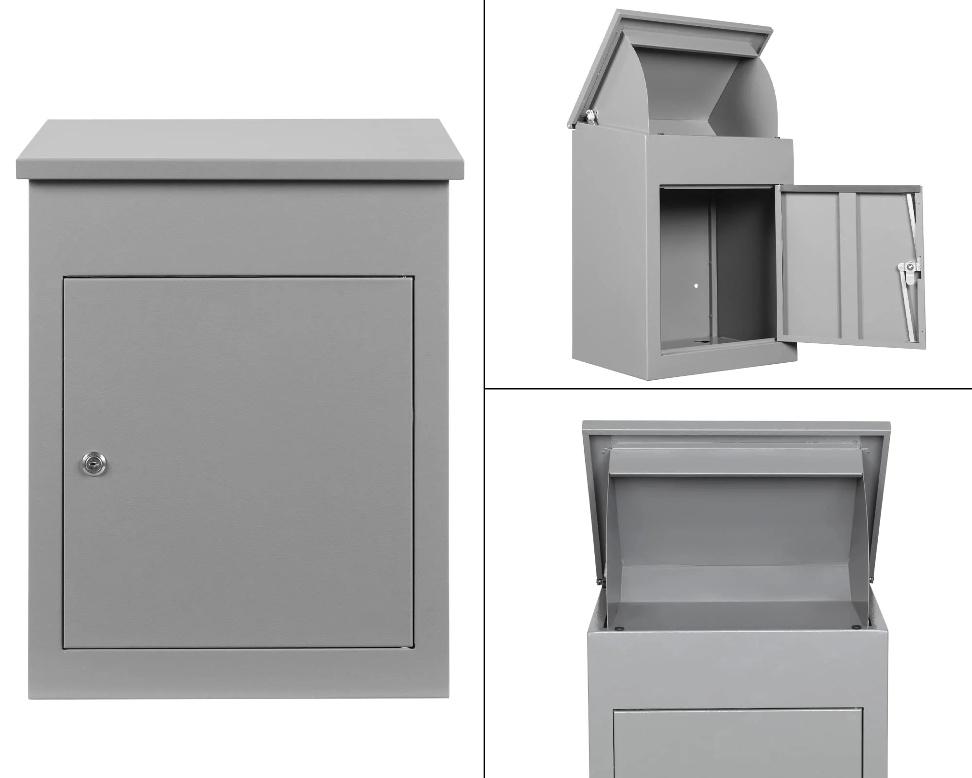 Factory Customized Modern Metal Mailbox for Residential Apartment Hot Sales Outdoor Metal Mailbox Parcel Box Parcel Drop Box