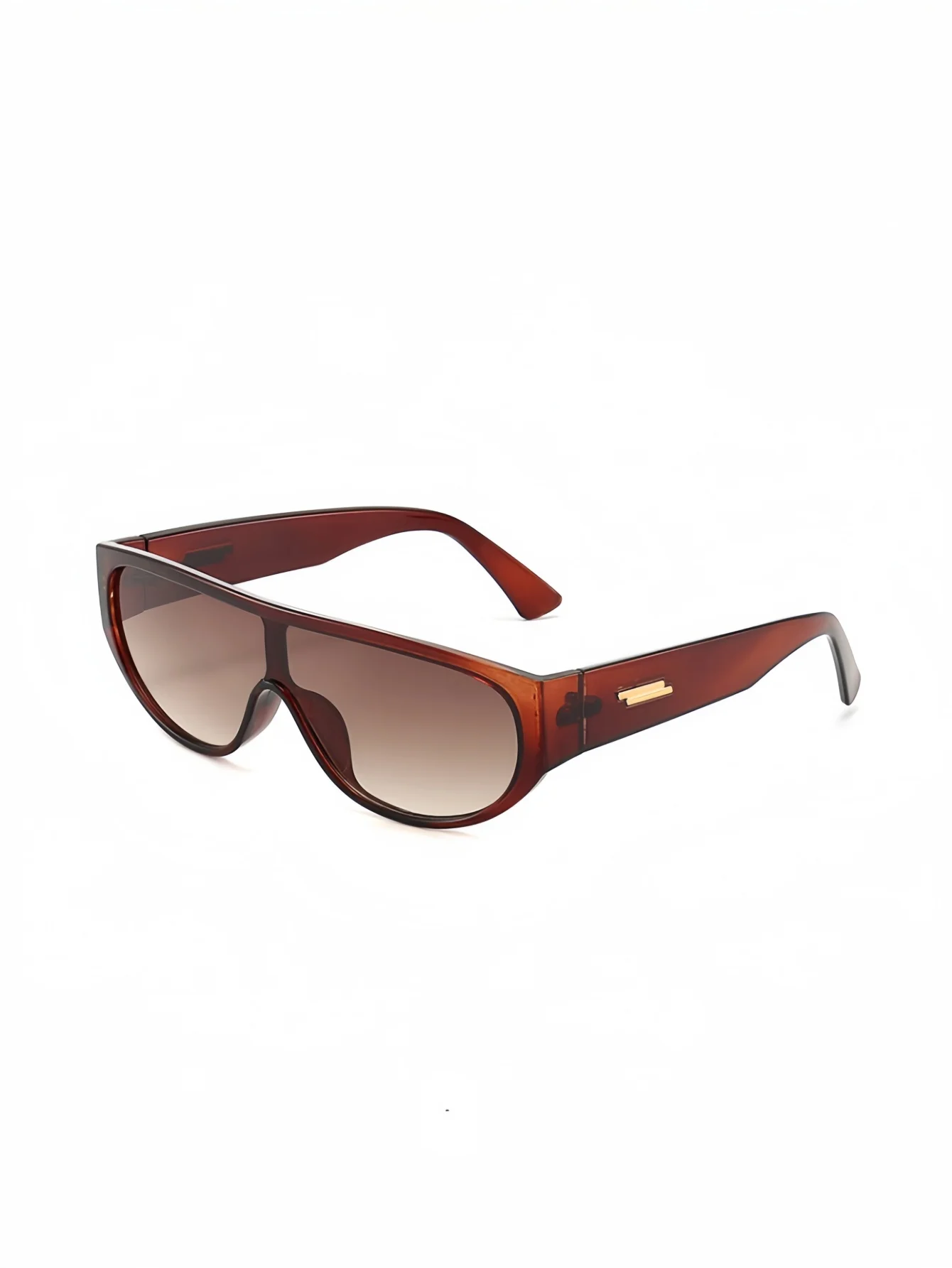 Unisex retro one-piece large frame sunglasses with classic colors that won't go wrong for street photography, fashionable items view 6