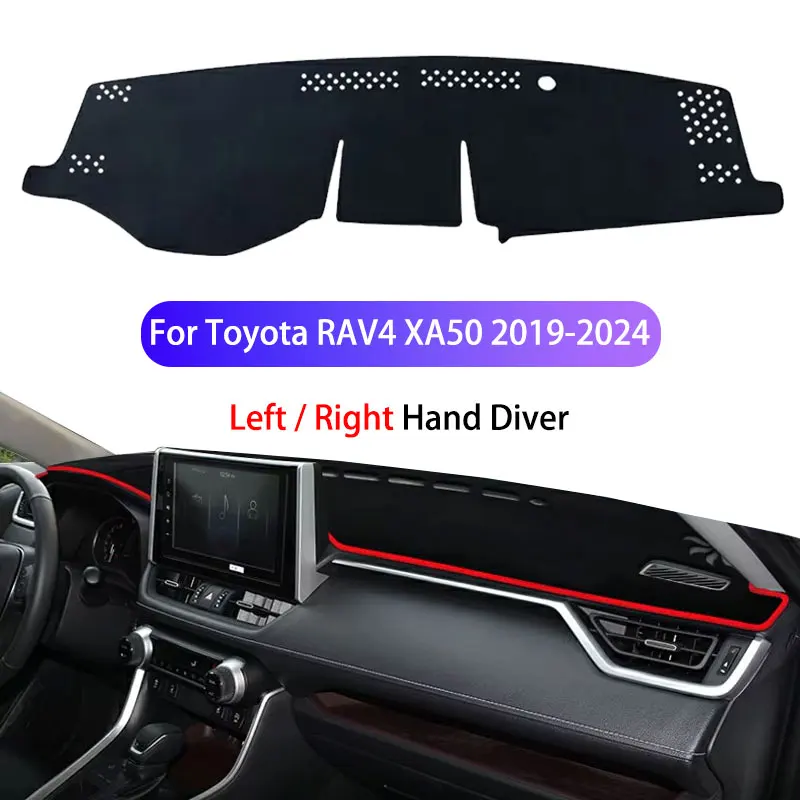 

For Toyota RAV4 XA50 2019 2020 2021 2022 2023 2024 Car Dashboard Covers Mat Shade Cushion Pad Carpets Platform Desk Cover