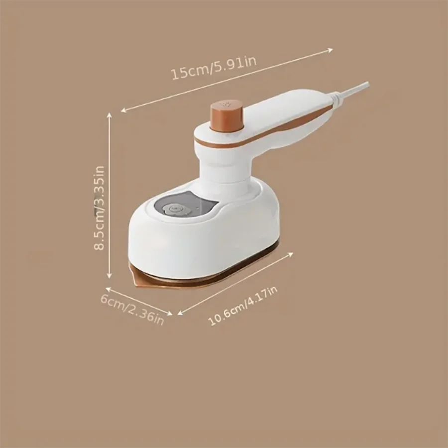 Mini Portable Steam Iron | Travel Garment Steamer for Home & Dorm| 180° Rotatable Handle