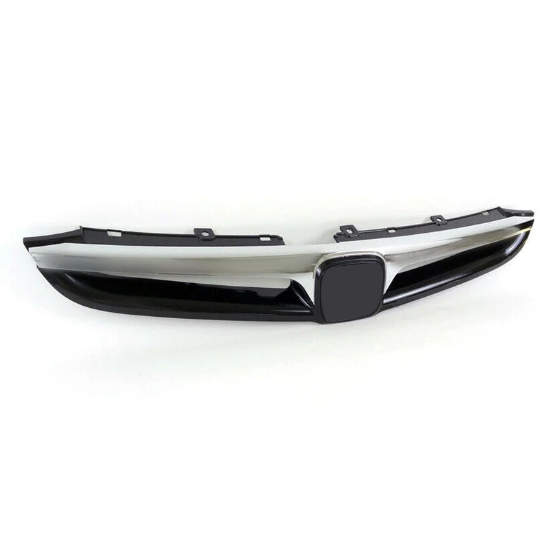 Car Front Bumper Upper Grille with Chrome Trim Fits for Honda Accord 4DR Seden 2006 2007 71121-SDA-A10ZA