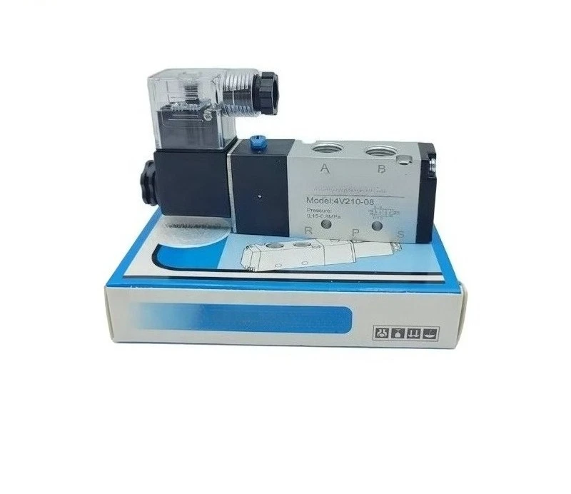 Kingpin Pneumatic Solenoid Valve 4V210-08 AC110 Two-position Five-way Reversing Air Valve