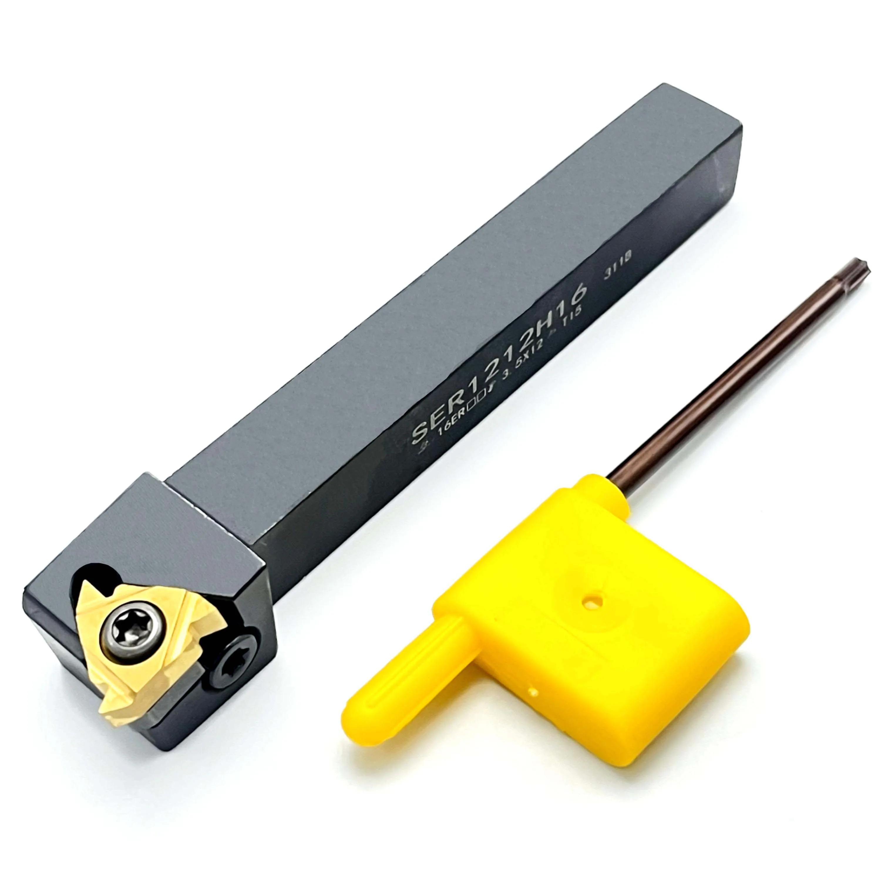 Imagem -02 - Cortador de Torno Original Boring Bar Thread Turning Toolholder Carboneto Insere 16er Ser12h16 Sel121212h16 12 mm Ag6060