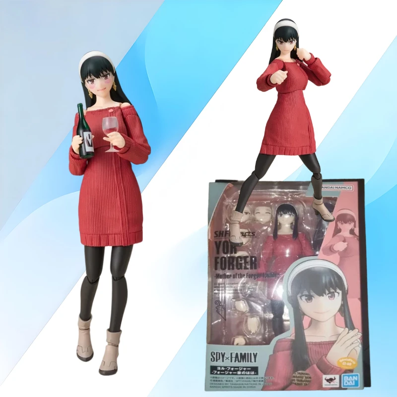 

100% Original Bandai Shf Spy X Family S.H.Figuarts Yor Forger Mother of The Forger Family Ver. Genuine Figure Model Toy in Stock