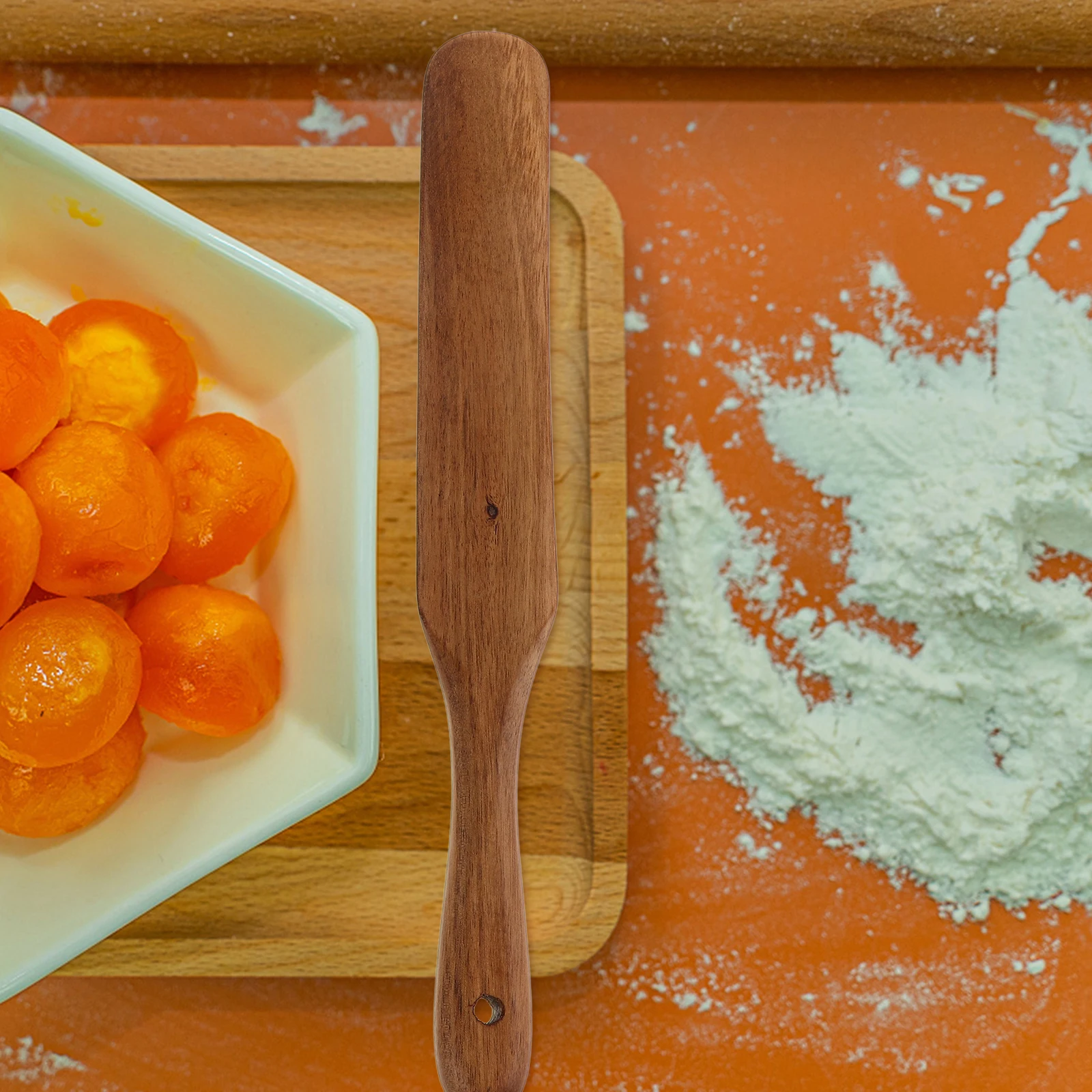 

1Set Wood Danish Whisk Ergonomic Dough Stirrer Bread Mixing Tool Non-Stick Sourdough Wooden Dough Mixer Multipurpose