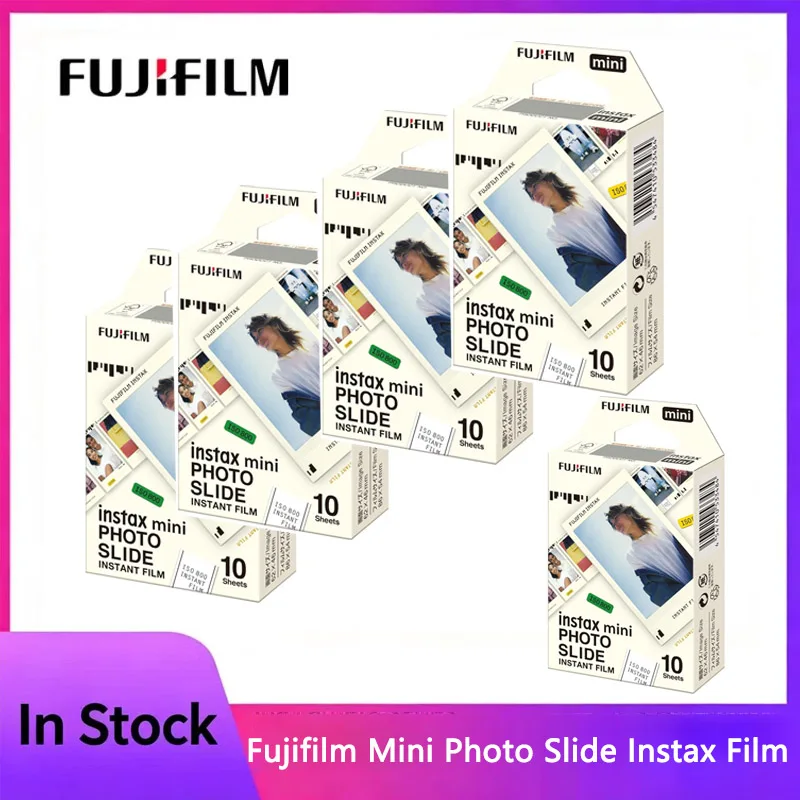 Película clásica Fujifilm Instax Mini para fotos instantáneas con borde blanco y imagen colorida para cámaras Instax Mini 12, 11, 9, 8, 40, 90 Evo.