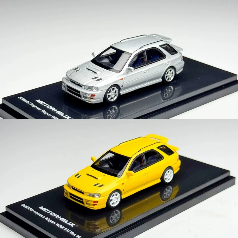 在庫あり：1-64スケールのスバル・インプレッサwrx-sti-ver-vi、合金製ダイキャスト静止モデルカー、新製品、限定版、高級装飾品。