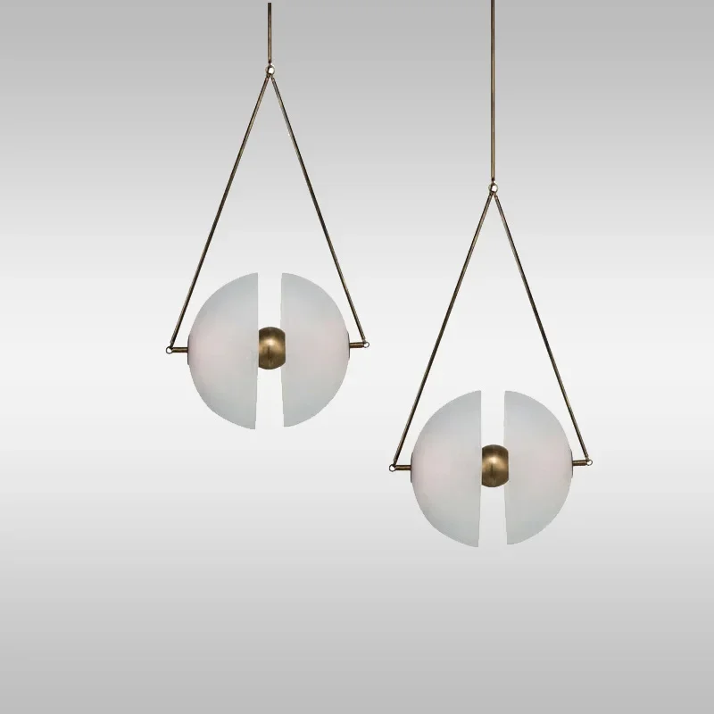 Minimalist Custom Glass Ball Chandelier Creative Hanging Lamps Dinning Living Room Table Decor Modern Nordic LED Pendant Lights