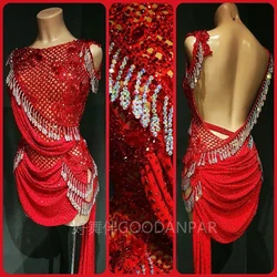 Latin dress lady latin dance dress women competitionlatin dress girls dress latin costume rhinestones