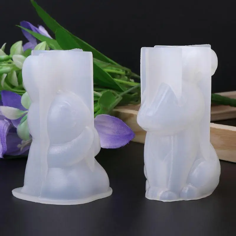 A52E Schmuck Anhänger Werkzeuge 3D Hirsch Kaninchen Epoxidharz Form DIY Handwerk Silikon Formen – Detail 9