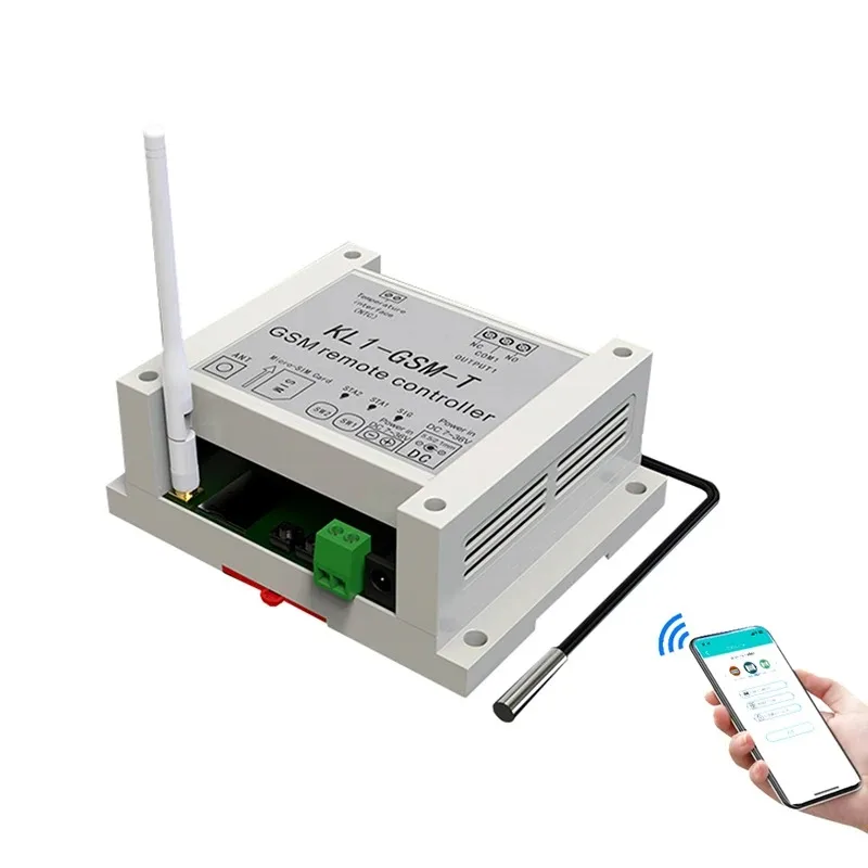 GSM 2G Remote Temperature Controller KL1-GSM-T with 10A Relay Output Power Failure Alert for Water Boiler & Heating Monitoring