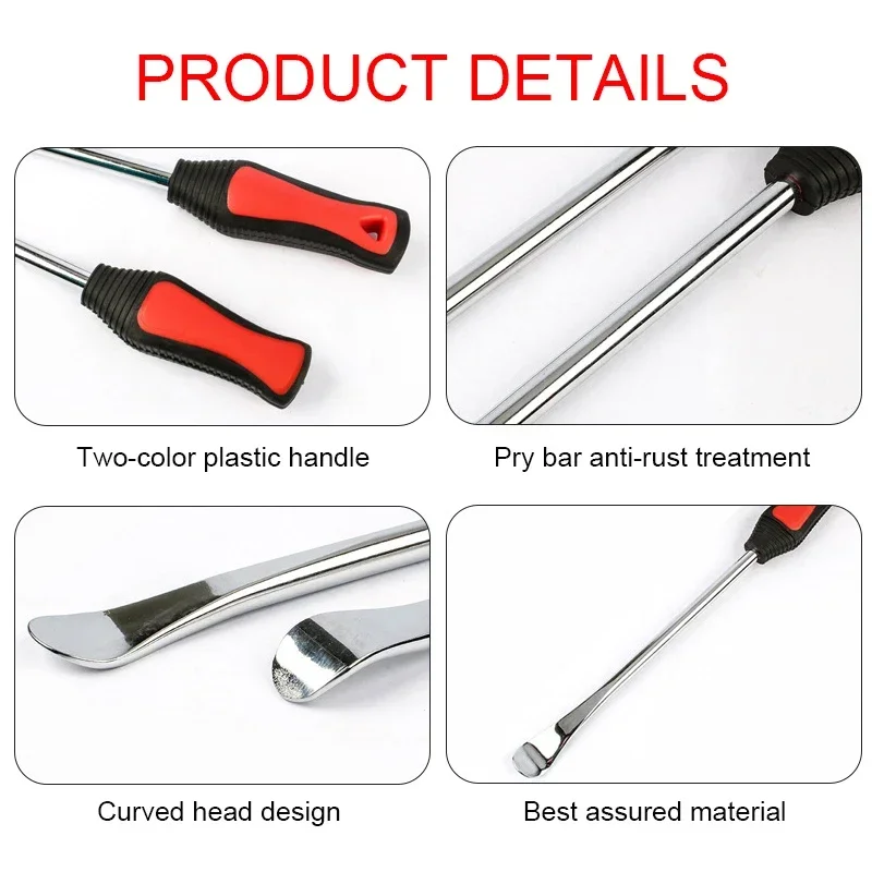 Bicycle Tire Maintenance Tool Spoon Utility MTB Bike Tire Rim Changer Tyre Removal Crowbar Steel Material Tire Changing Levers