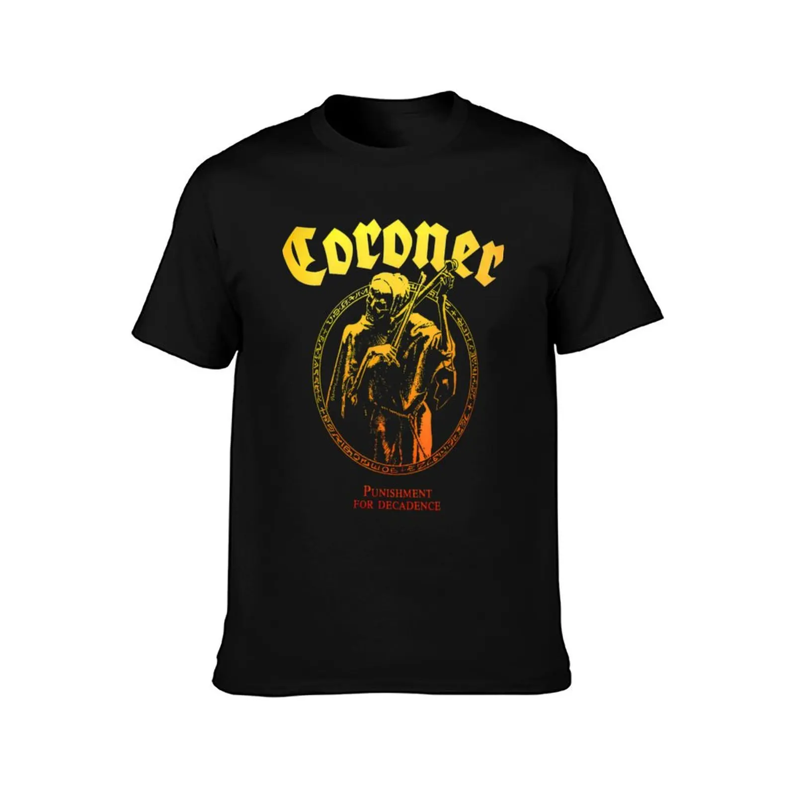 Coroner Thrash Metal T-Shirt Outdoor Work Short Sleeve Top T-Shirt