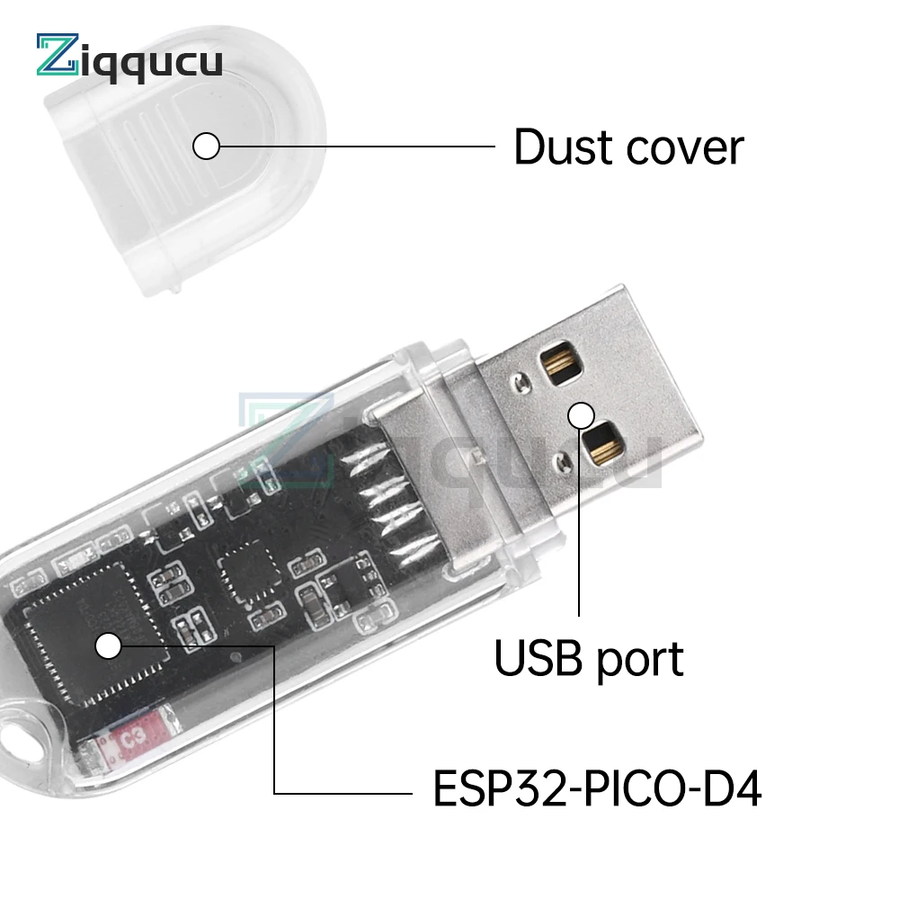 ESP32 Development Board Compatible With Usb Bluetooth Gateway Onboard ESP32-PICO-D4 With Shell