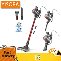 YISORA I8 Corded Vacuum Cleaner, 23kPa Powerful Suction, 0.8L Dust Cup, 6m Long Cord, 4 LED Headlights, Self-standing