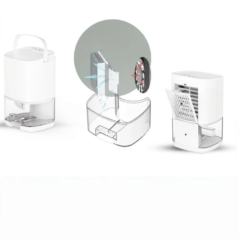 Compact Air Dehumidifier Quiet Moisture Absorber For Closet Bedroom Bathroom Portable Dryer Household Humidity Control System