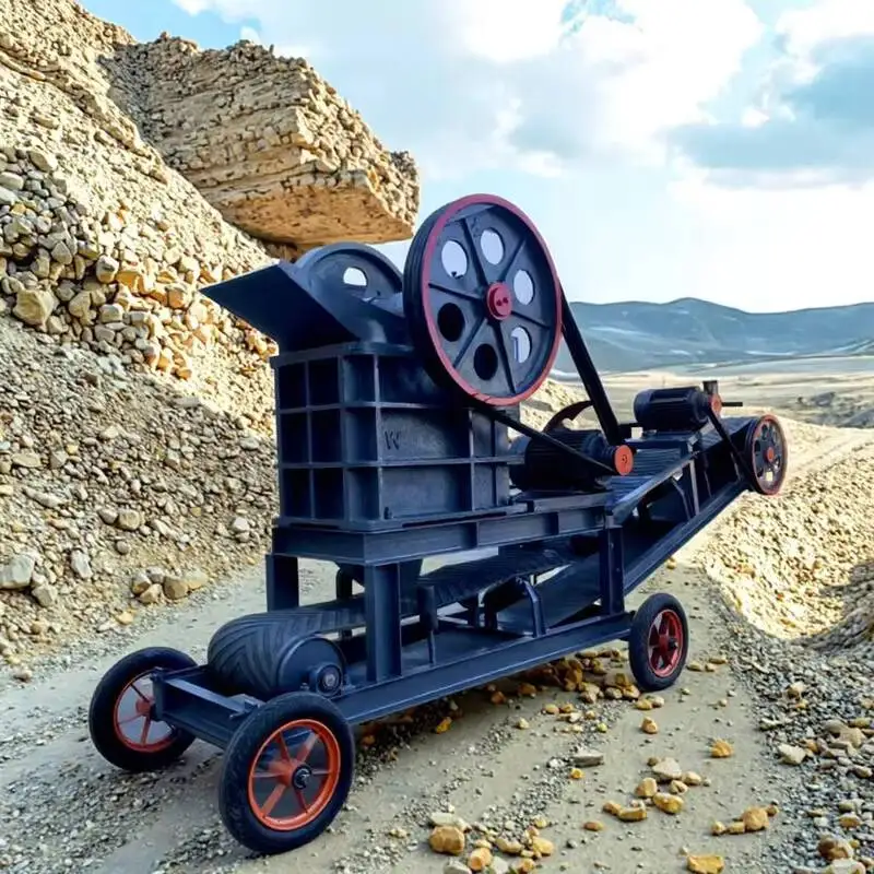 High Efficiency Advanced Mini Mobile Stone Crusher hine Por Rock Crushing Equipment