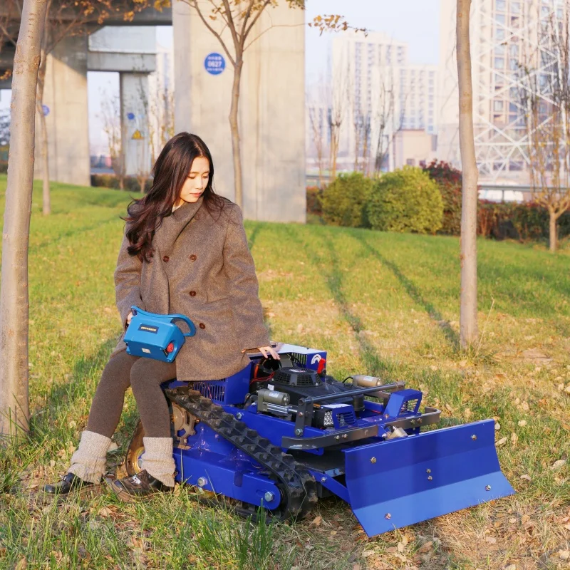 

Customized High-quality CE-approved tracked lawnmower for agricultural/garden remote-controlled robotic lawnmower applications.