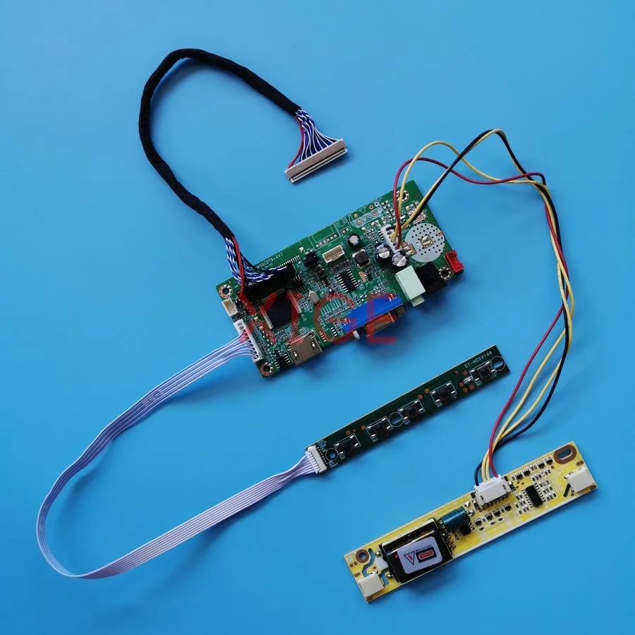 

For M190MWW4 LTM190BT03 LM190WX1 HT190WG3 Monitor Controller Drive Board DIY Kit 2-CCFL HDMI+VGA LVDS 30-Pins 1440x900 1440*900