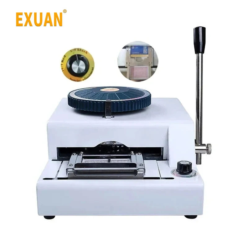 

Manual Embossing Machine Code Printer Pressure Code Punching Machine VIP Membership Sample Card Typewriter PVC Embossing Machine