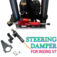 Directional Steering Damper with Bracket Increase High Speed Stability Safety Accessories For Inxing V7 Electric Scooter
