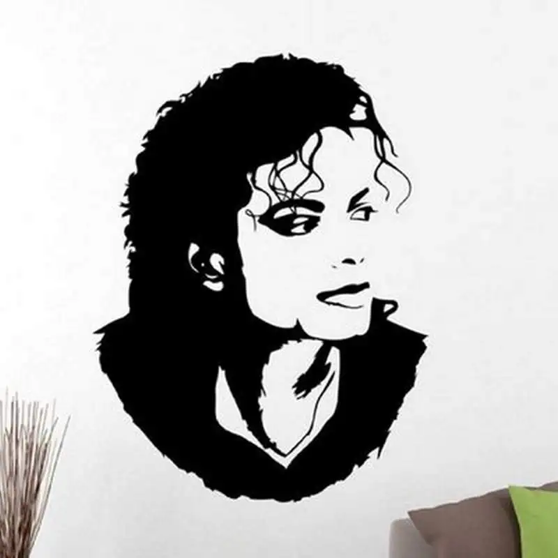 Michael Jackson  Living Room Dining Bedroom Decal Wall Art Sticker Picture  Decor removable