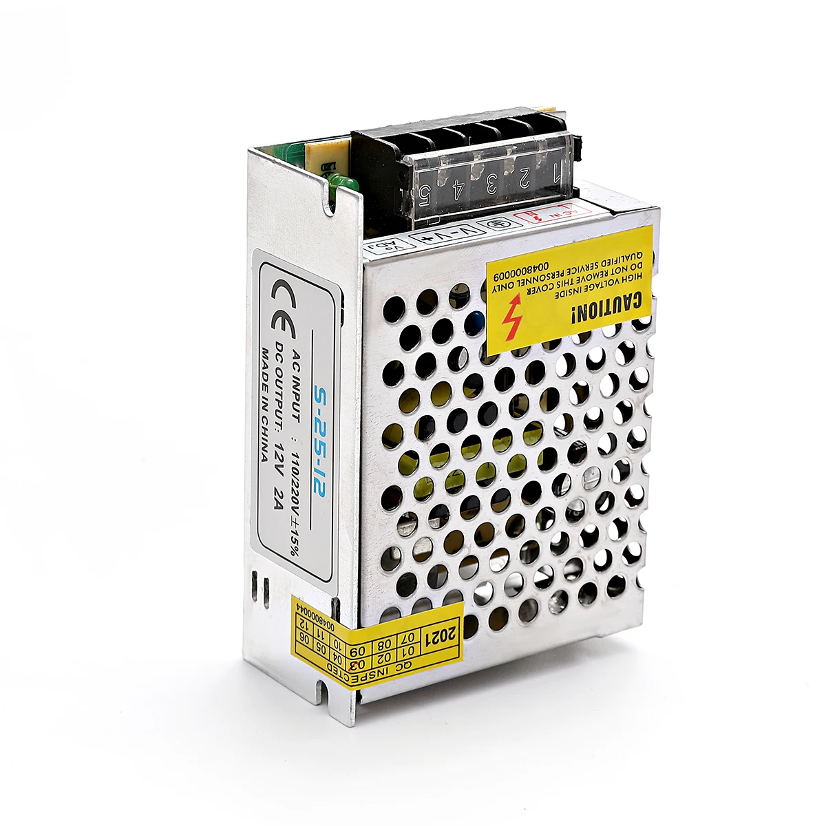 New 25W DC 12V 2A Switching Power Supply Indoor Aluminum Case LED Driver Transformer Converter Adapter