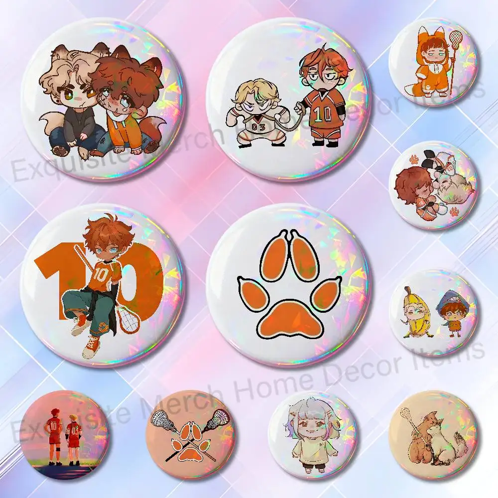 T-The Foxhole C-Court Custom Badges 75mm 44mm 25mm Brooch Backpack Hat Enamel Pins Accessories Toys Gifts
