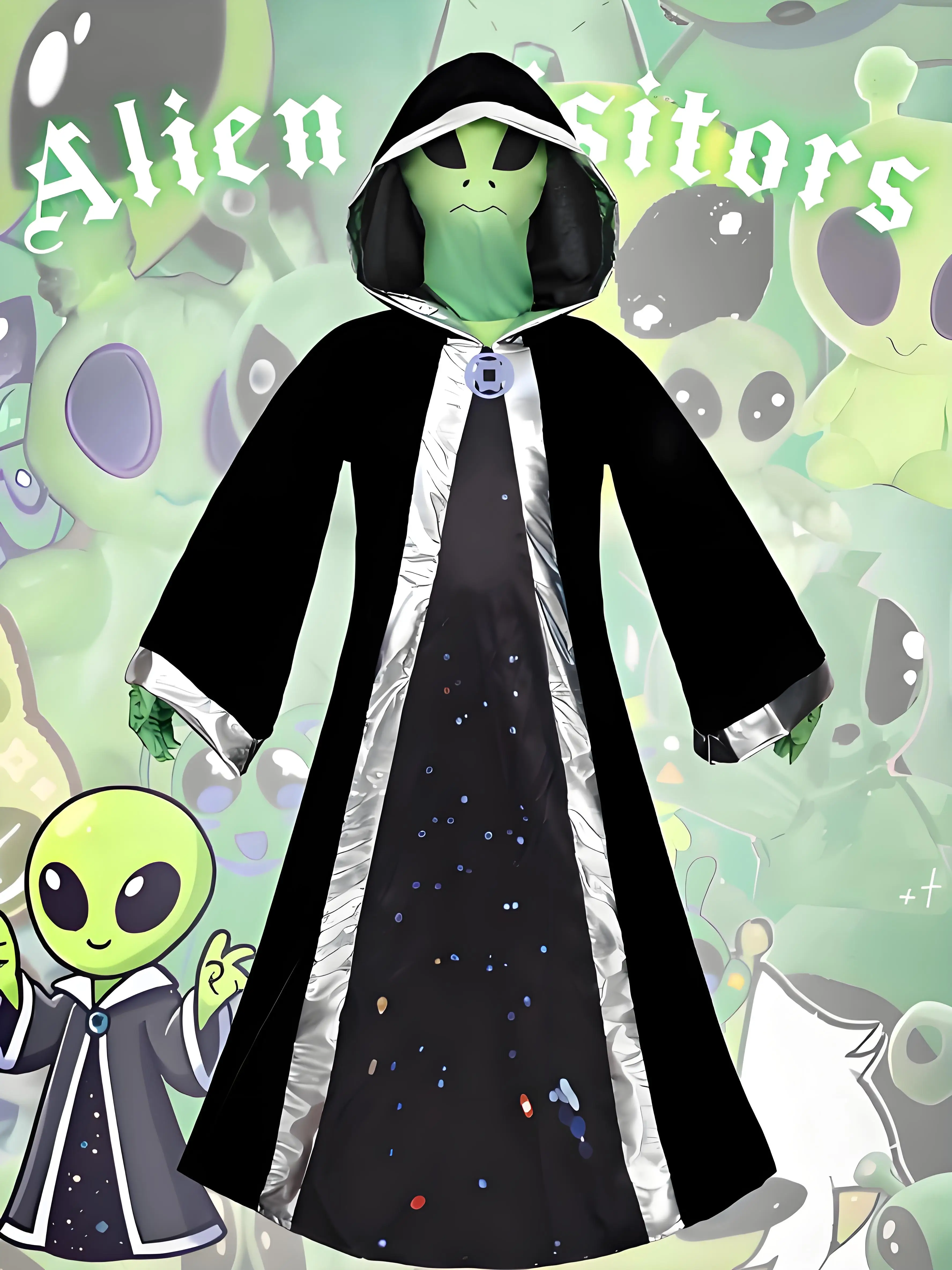 أنيمي الغريبة لورد زي تأثيري للأطفال هالوين كرنفال لعبة زي للبنين بنات الغريبة لورد تأثيري ازياء أقنعة