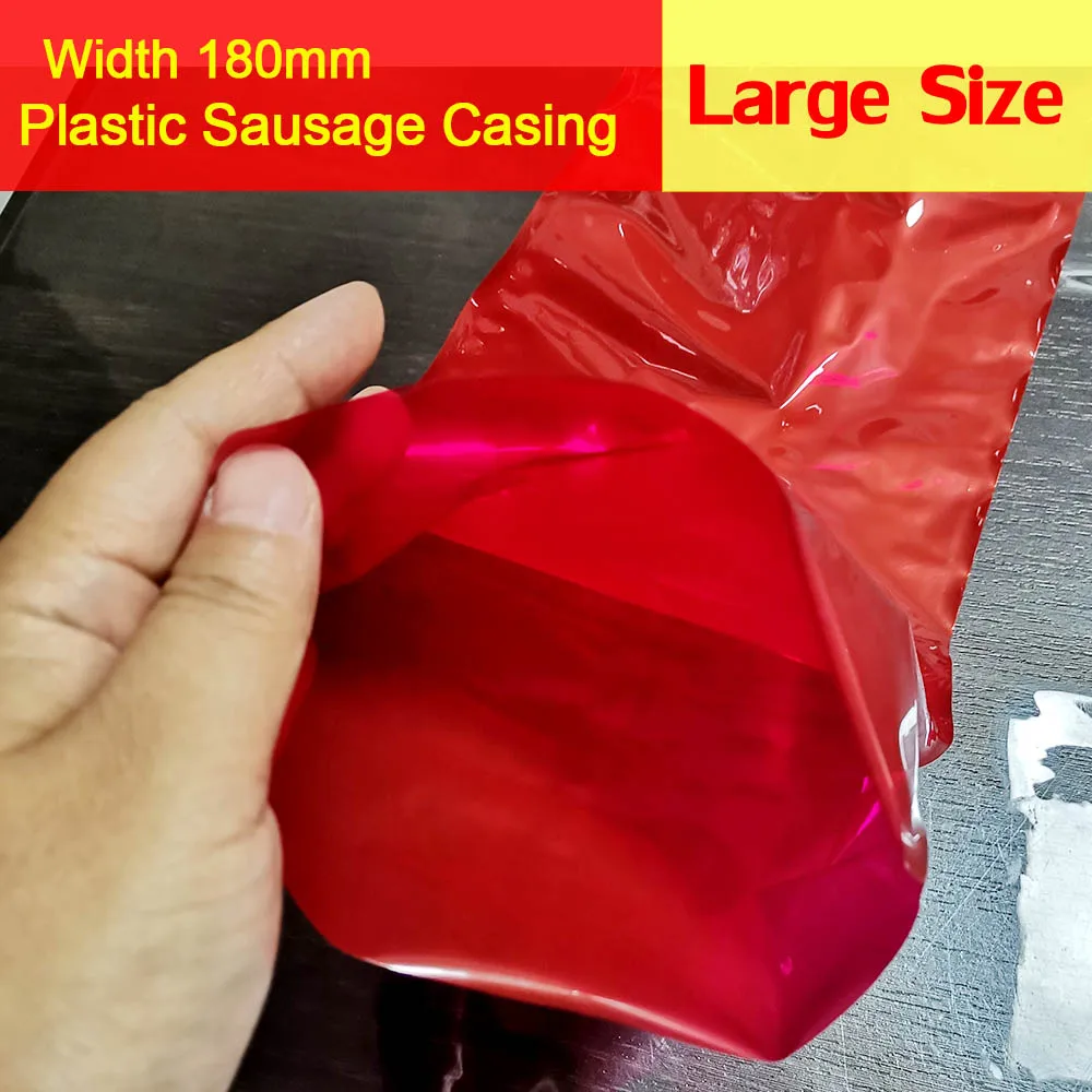 1-10Meters Width 180mm Plastic Sausage Casing Meat Packing Tools Kitchen BBQ Tools Sausage Maker Tools Sausage Maker