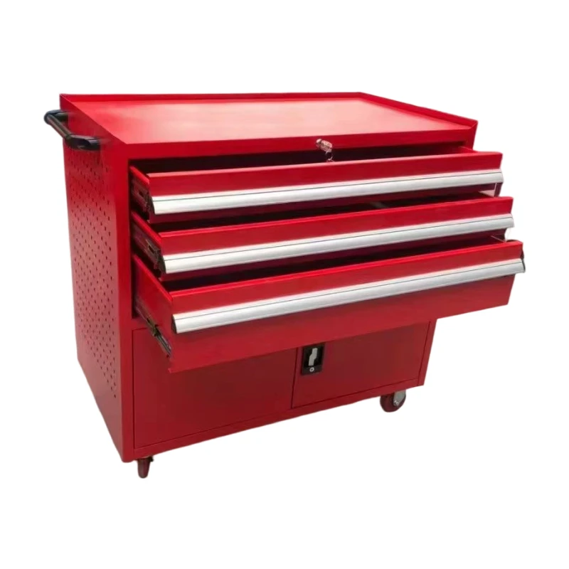 Aochen 5 Drawer Double Door Metal Rolling Combination Lockable Tool Cabinet for Workshop Storage Tools
