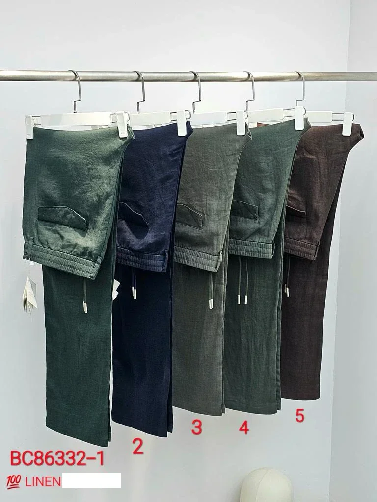 BILLIONAIRE BLKA CPTG Pantaloni Lino Sottile 2025 Primavera Estate nuovo Casual morbido all'aperto Traspirante Qualità Taglia 31-40 Pantaloni Sportivi