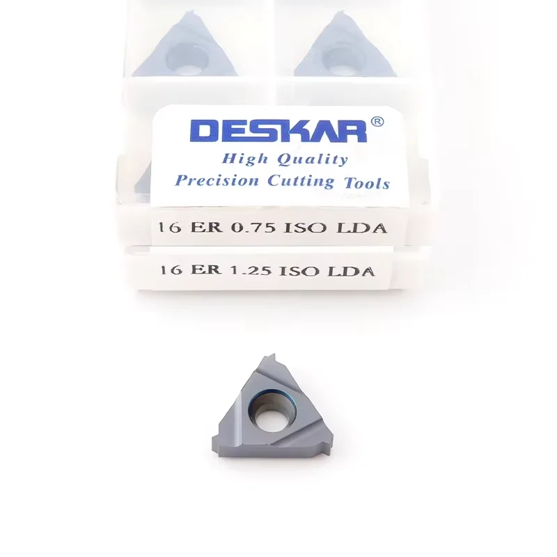 

16ER 16IR 0.5/0.75/1/1.25/1.5/1.75/2/2.5/3/3.5 ISO LDA LDC carbide threading inserts original DESKAR CNC Lathe Turning Tool