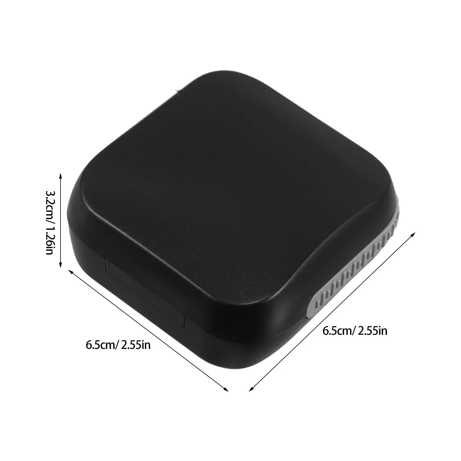 Shockproof Hearing Aid Holder Case Small Protective Storage Box Portable Amplifier Organizer Travel Home Black - view 3