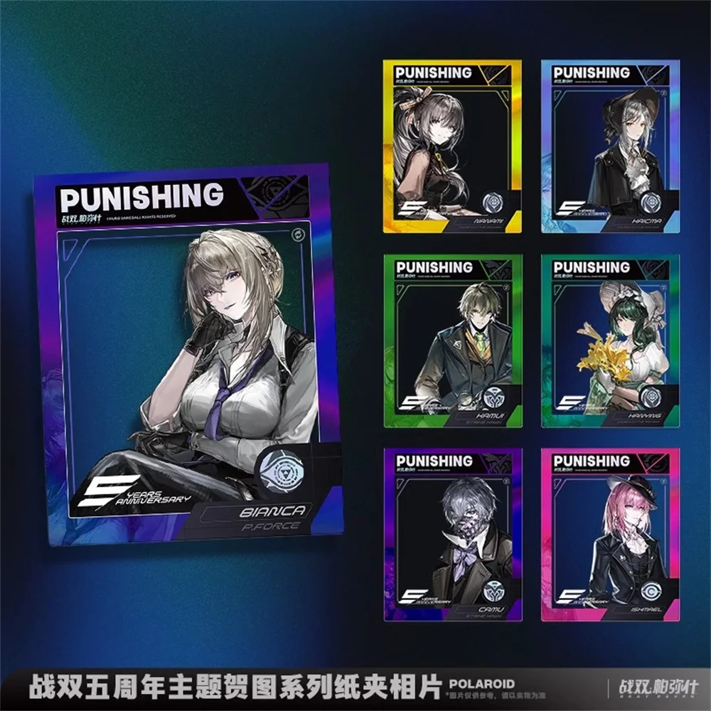 Game PUNISHING: GRAY RAVEN Wan Shi Camu Kaumi Kulom Liv Lucia Noan NO.21 Paper Clip Card Cosplay Official Original Pre-order