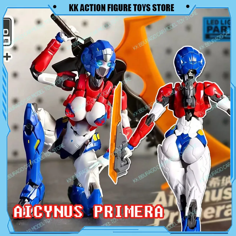 Figurines d'action de Transformation originales, jouets Aicynus Primera Arcee charmant Mecha rouge et bleu OP M66339S, modèle d'assemblage