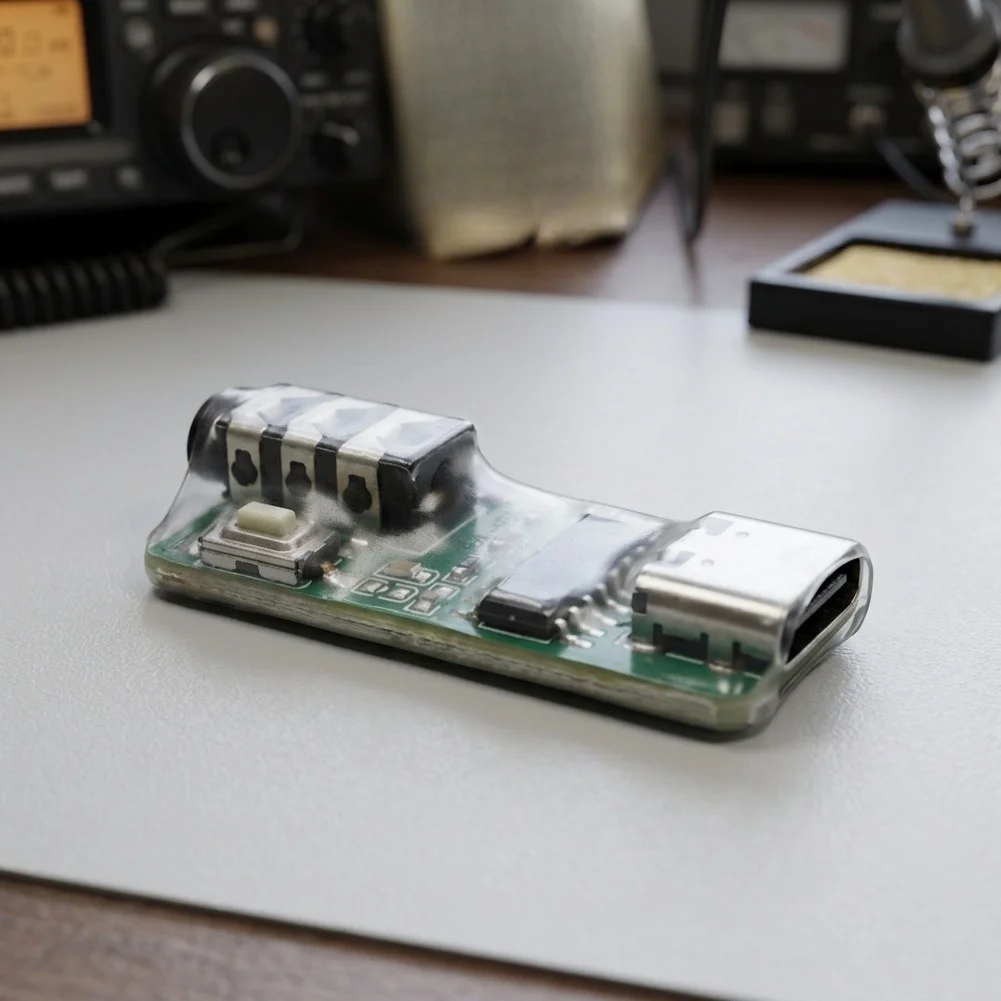 Compact For Morse Code Trainer for CW Learning with For Type-C Interface Lightweight Green Design for Everyday Use