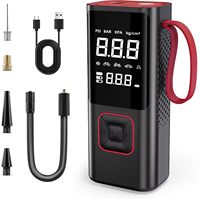 Tire Inflator Portable Air Compressor with Storage Bag - 150PSI Cordless Air Pump, Digital Pressure Gauge, LED Light, compatible
